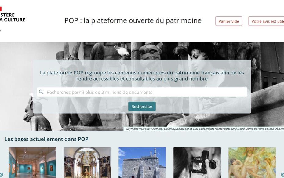 POP - Le collezioni digitali del patrimonio culturale francese