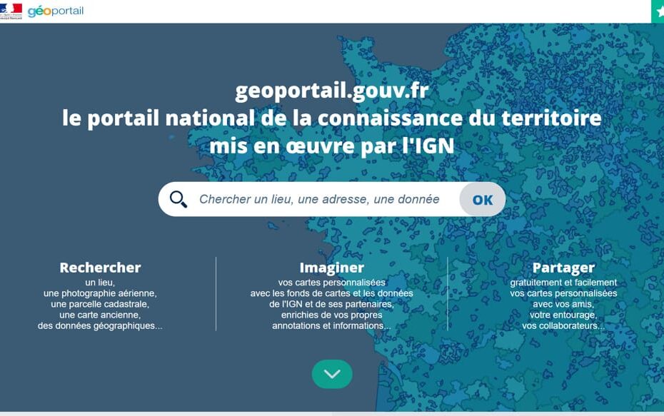 Il portale nazionale per la conoscenza del territorio francese