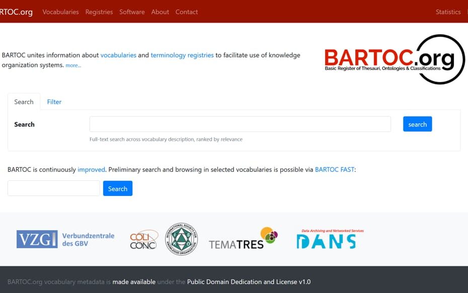 BARTOC database