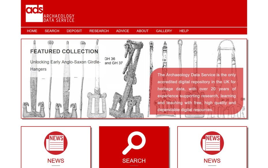 Archaeology data service - Un grande repertorio di dati sul patrimonio archeologico del Regno Unito