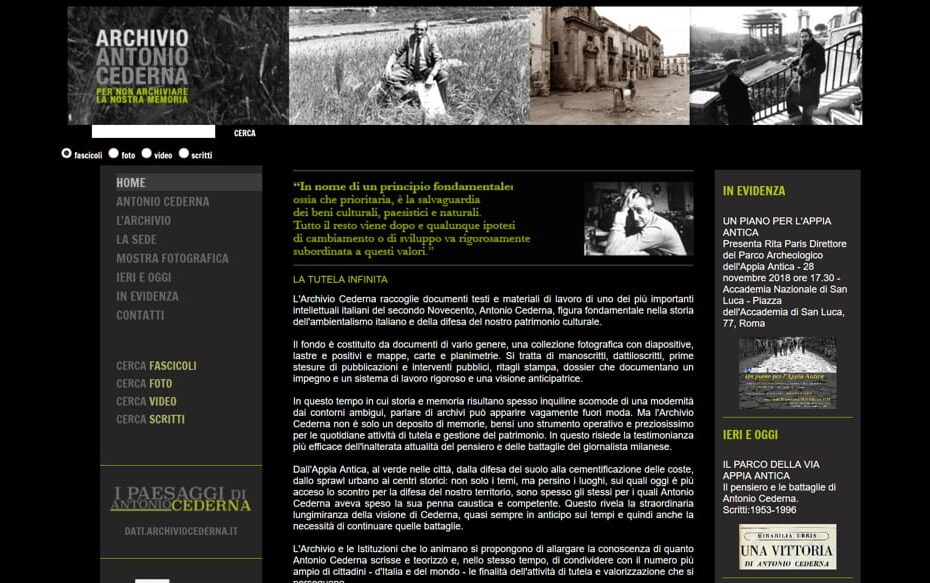 L'Archivio di Antonio Cederna per imparare a tutelare il paesaggio