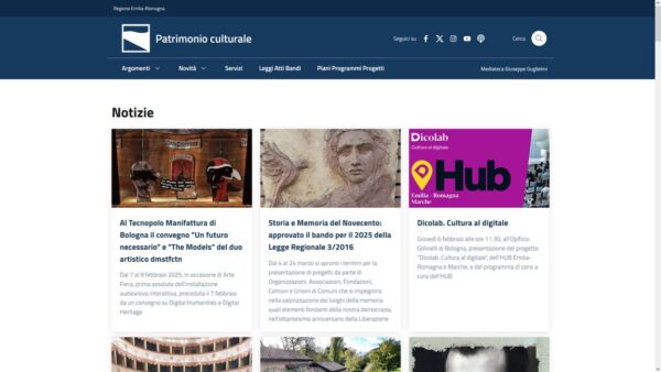 home page patrimonio culturale regione emilia romagna