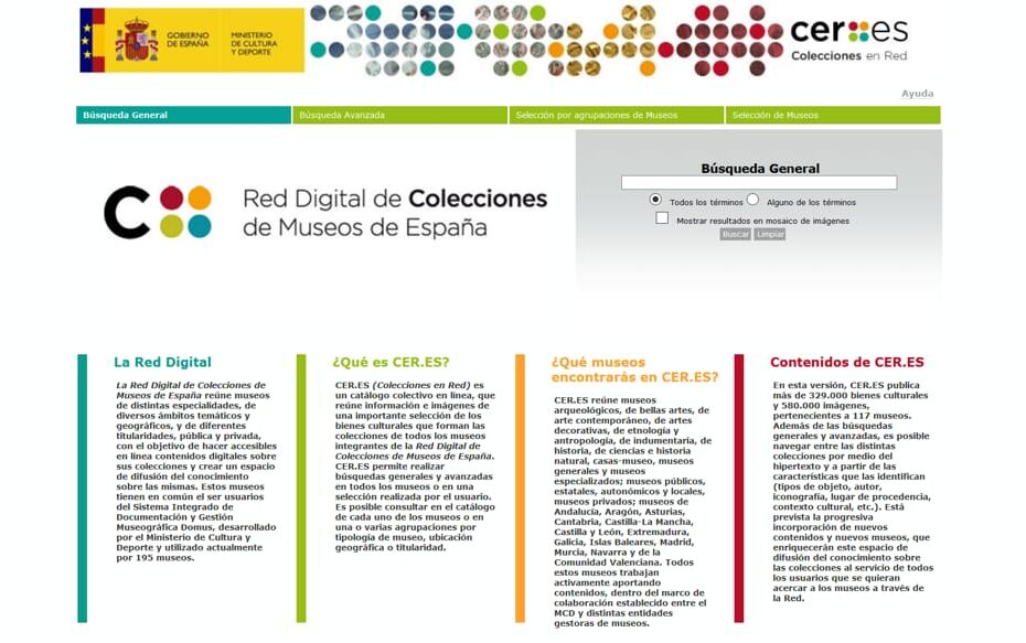 Colecciones en Red - Contenuti digitali dalle collezioni dei musei spagnoli