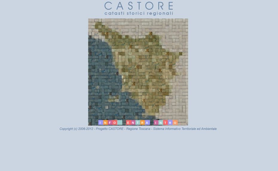 CASTORE. I catasti storici regionali della Toscana